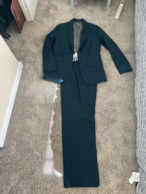 Women's Dark Teal Tailored Blazer & Matching Trousers